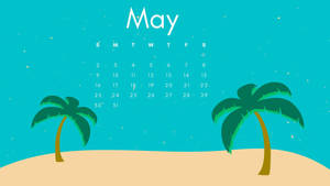 May Beach Island Calendar 2021 Wallpaper