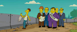 Mayor From The Simpsons Movie Wallpaper