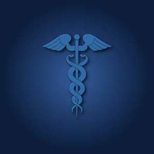 Mbbs Blue Caduceus Symbol Wallpaper