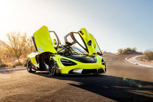 Mclaren 720s Neon Yellow Wallpaper