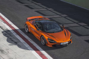 Mclaren 720s Orange Daytime Wallpaper