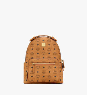 Mcm Backpack White Background Wallpaper