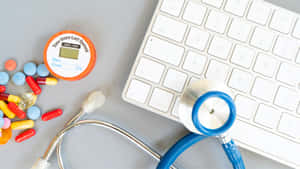 Medical Consultation Online Technology Concept Wallpaper