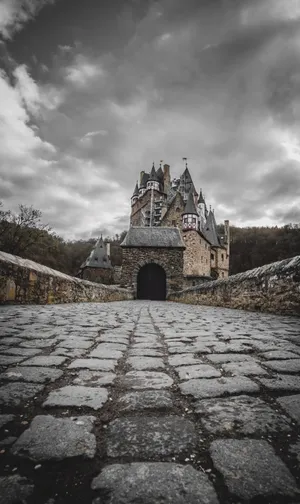Medieval Eltz Castle Walkway Wallpaper
