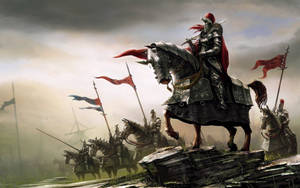 Medieval Knights Horses Wallpaper