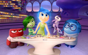 Meeting Of Emotions Inside Out Wallpaper
