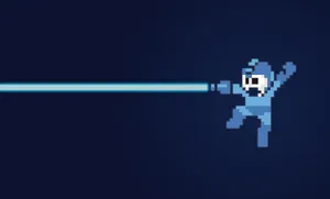 Mega Man Shooting Mega Buster Wallpaper