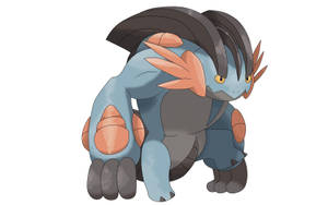 Mega Swampert Standing Up Wallpaper