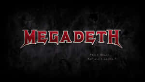 Megadeth Band Logowith Quote Wallpaper