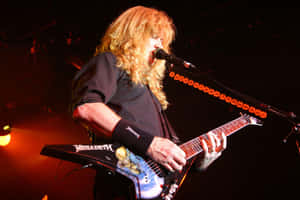 Megadeth Guitarist On Stage Wallpaper