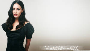 Megan Fox Hd Black Dress Wallpaper