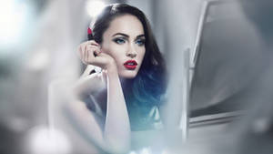 Megan Fox Hd Red Lipstick Wallpaper