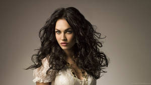 Megan Fox With Curly Hair Wallpaper