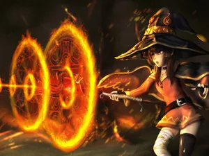 Megumin Magic Circles Wallpaper