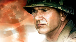 Mel Gibson Patriotic Soldier Wallpaper