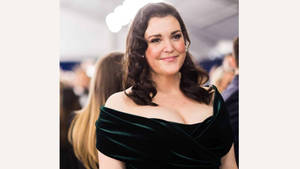 Melanie Lynskey Actress Black Gown Wallpaper