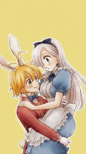 Meliodas Carrying Elizabeth Wallpaper