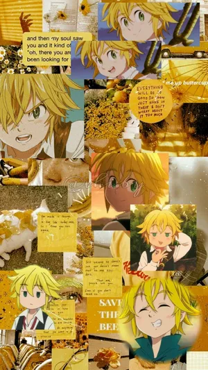 Meliodas Golden Aesthetic Wallpaper