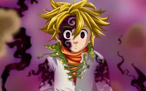 Meliodas Startled Face Wallpaper