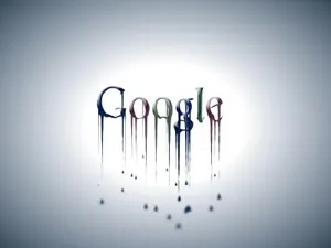 Melting Google In Gray Wallpaper