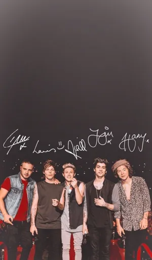 Member Signature Of 1 Direction Iphone Wallpaper