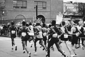 Men Running In Marathon Wallpaper