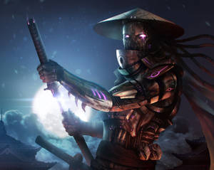 Menacing Samurai Art Wallpaper