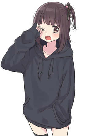Menhera Chan Feeling Both Cute And Sad In Harajuku Street Style. Wallpaper