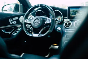 Mercedes-benz Black Interior Wallpaper