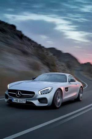 Mercedes Benz Mountainside Iphone Wallpaper