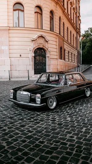 Mercedes Black Stylish Classic Iphone Wallpaper