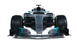 Mercedes F1 Car In White Background Wallpaper