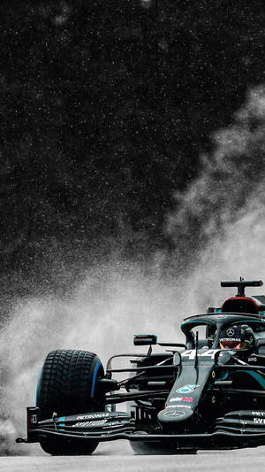 Mercedes F1 Iphone Drifting Smoke Wallpaper