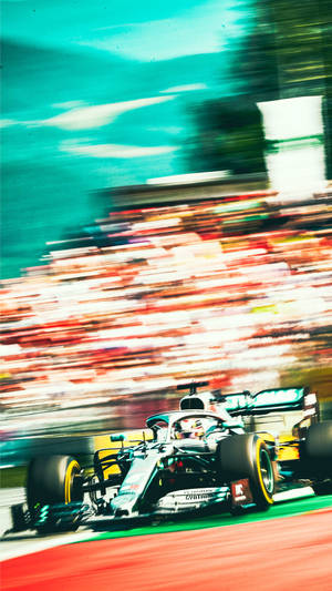 Mercedes F1 Iphone Racing Blur Wallpaper