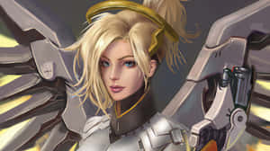 Mercy, The Healer Of Overwatch Wallpaper