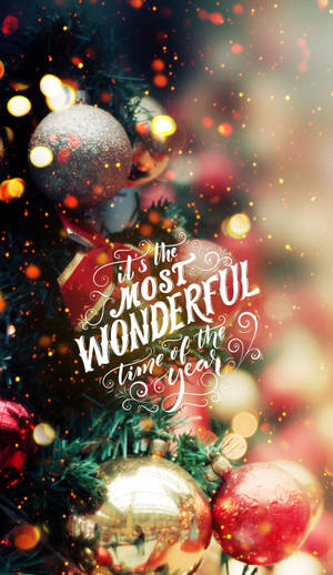 Merry Christmas Most Wonderful Time Wallpaper