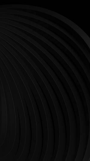Mesmerizing Pure Black Hd Phone Wallpaper With Elegant Abstract Curves Wallpaper
