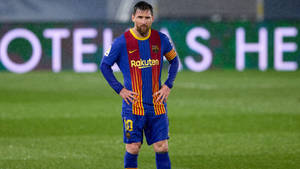 Messi 2021 Raining Wallpaper