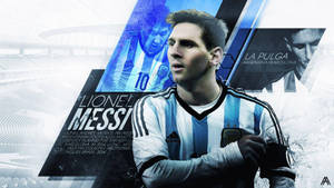 Messi La Pulga Art Wallpaper