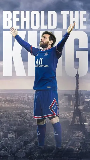 Messi Psg The King Wallpaper