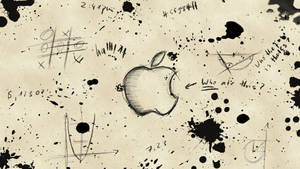 Messy Sketches Apple Logo Cool Hd Wallpaper