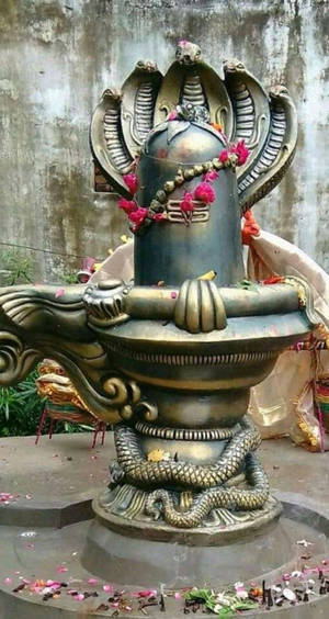 Metal Sculpture Shiva Lingam Wallpaper
