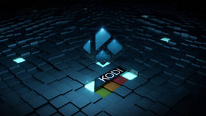 Metallic 3d Kodi Logo Wallpaper
