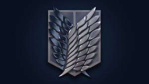 Metallic Attack On Titan Logo Wallpaper