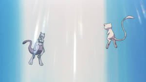 Mew And Mewtwo Battle Wallpaper