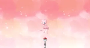 Mew In Pastel Sky Wallpaper