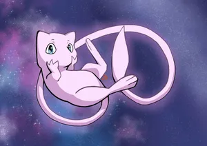 Mew In Starry Sky Wallpaper