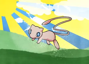 Mew In Sunshine Wallpaper