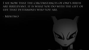 Mewtwo Quotes Fanart Wallpaper