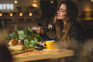 Mexican Girl Eating Wallpaper